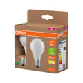 Osram LED matt standardpære E27 3,8 W 2-pk.